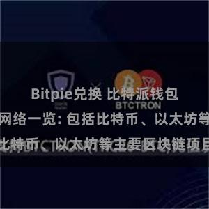 Bitpie兑换 比特派钱包支持的区块链网络一览: 包括比特币、以太坊等主要区块链项目