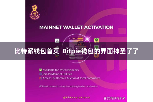 比特派钱包首页  Bitpie钱包的界面神圣了了